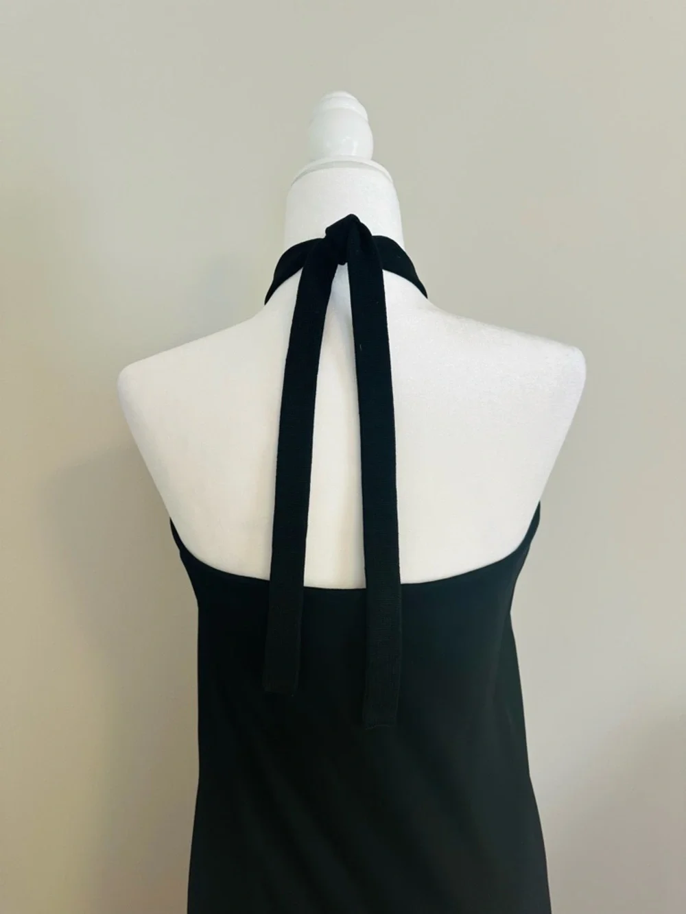 Balenciaga Paris Black Halter Neck Draped Dress 42 Large - Picture 7 of 9